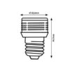 Rabalux 79026 SMD-LED LED žárovka E27 | Teplá bílá | Stmívatelné | 3W | Barevný kov | Zlatá