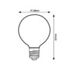 Rabalux 79027 Filament-LED LED žárovka E27 | Teplá bílá | 3W | 5