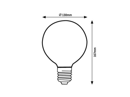Rabalux 79027 Filament-LED LED žárovka E27 | Teplá bílá | 3W | 2