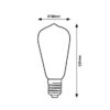 Rabalux 79028 Filament-LED LED žárovka E27 | Přírodní bílá | 4W
