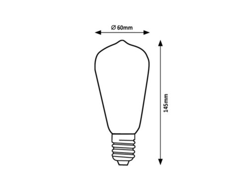 Rabalux 79028 Filament-LED LED žárovka E27 | Přírodní bílá | 4W