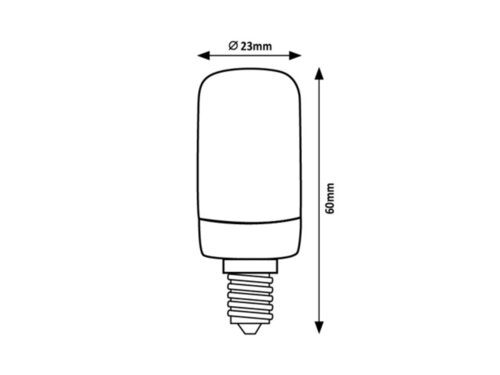 Rabalux 79030 Filament-LED LED žárovka E14 | Přírodní bílá | 2W