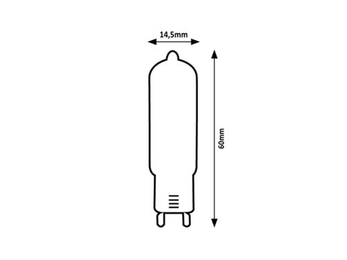Rabalux 79033 Filament-LED LED žárovka G9 | Teplá bílá | 4W