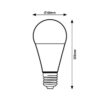 Rabalux 79035 SMD-LED LED žárovka E27 | Teplá bílá | 9W | Bílá
