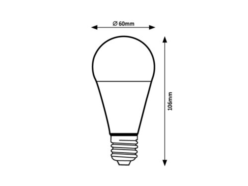 Rabalux 79035 SMD-LED LED žárovka E27 | Teplá bílá | 9W | Bílá