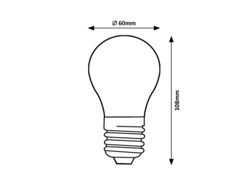 Rabalux 79043 Filament-LED LED žárovka E27 | Přírodní bílá | 8W