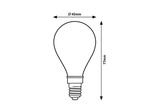 Rabalux 79048 Filament-LED LED žárovka E14 | Teplá bílá | 4W