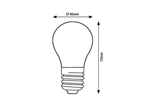 Rabalux 79050 Filament-LED LED žárovka E27 | Teplá bílá | 4W