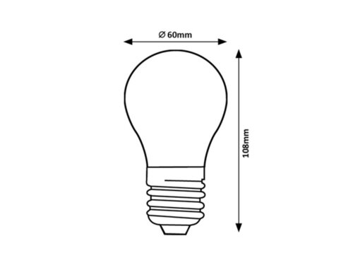 Rabalux 79053 Filament-LED LED žárovka E27 | Přírodní bílá | 7W