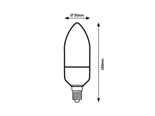 Rabalux 79057 SMD-LED LED žárovka E14 | Přírodní bílá | 5W