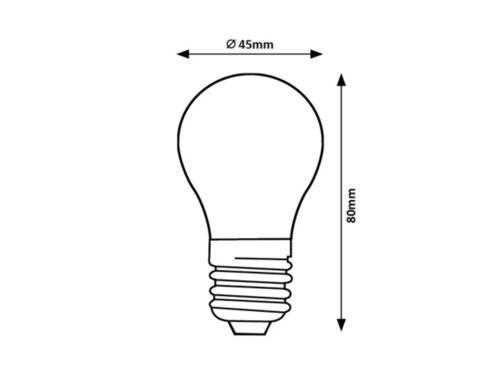 Rabalux 79058 SMD-LED LED žárovka E27 | Teplá bílá | 5W