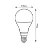 Rabalux 79066 SMD-LED LED žárovka E14 | Teplá bílá | 5W