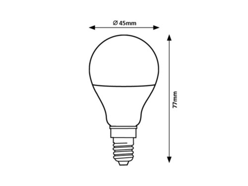 Rabalux 79066 SMD-LED LED žárovka E14 | Teplá bílá | 5W