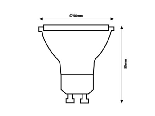 Rabalux 79069 SMD-LED LED žárovka GU10 | Teplá bílá | 4W