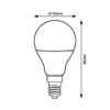 Rabalux 79071 SMD-LED LED žárovka E14 | Teplá bílá | 9W