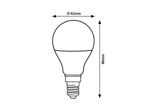 Rabalux 79071 SMD-LED LED žárovka E14 | Teplá bílá | 9W
