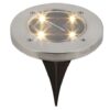 Rabalux 7975 Dannet LED venkovní svítidlo | Teplá bílá | Černá | Chrom | Kov | 0,24W