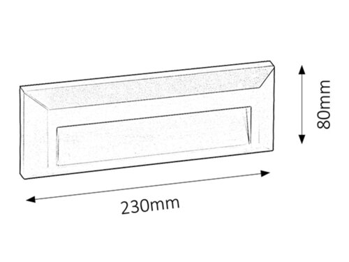Rabalux 8011 Pueblo LED venkovní svítidlo | Přírodní bílá | 16W | Šedá