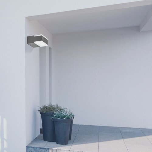 Rabalux 8060 Bona LED Nástěnné venkovní světlo | Přírodní bílá | 9W | Bílá | Černá
