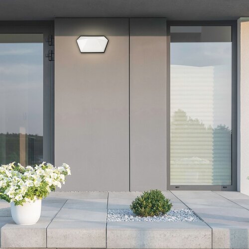 Rabalux 8114 Salvador LED Nástěnné venkovní světlo | Přírodní bílá | 12W | Bílá | Černá | 7