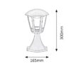 Rabalux 8127 Sorrento LED Zahradní sloupkové světlo | Teplá bílá | 8W | Černá