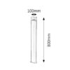 Rabalux 8144 Detroit LED Zahradní sloupkové světlo | Přírodní bílá | 6W | Chrom | Kov