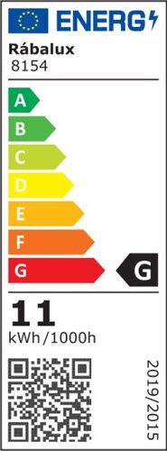 Rabalux 8154 Follina LED Nástěnné venkovní světlo | Přírodní bílá | 11W | Černá | 5