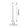 Rabalux 8178 Regina Klasická stojací lampa | E27 | Barevný kov | Béžová | Bronz