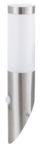 Rabalux 8266 Inox torch Nástěnné venkovní světlo | E27 | Bílá | Chrom | Kov