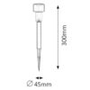 Rabalux 8365 Solar 1 LED venkovní svítidlo | 0,1W | Černá