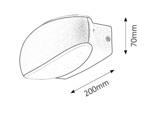 Rabalux 8705 Bristol LED Nástěnné venkovní světlo | Přírodní bílá | 9W | Černá