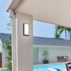 Rabalux 8830 Andorra LED Nástěnné venkovní světlo | Přírodní bílá | 12W | Bílá | Černá