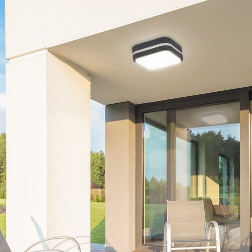 Rabalux 8850 Hamburg LED Nástěnné venkovní světlo | Přírodní bílá | 12W | Bílá | Černá