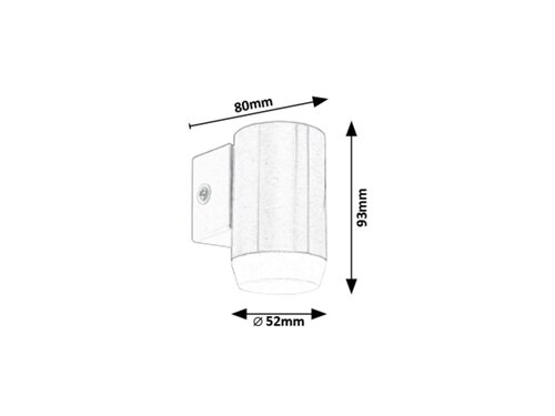 Rabalux 8937 Catania LED Nástěnné venkovní světlo | Teplá bílá | 4W | Barevný kov | Bronz