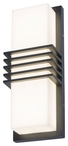 Rabalux 8940 Rodez LED Nástěnné venkovní světlo | Přírodní bílá | 12W | Bílá | Černá