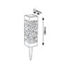 Rabalux 8949 Mora LED venkovní svítidlo | Teplá bílá | Černá | 0,16W