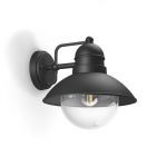 Philips 17237/30/PN Nástěnné venkovní světlo | E27 | Černá