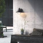 Philips 17237/30/PN Nástěnné venkovní světlo | E27 | Černá