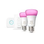 Philips Hue 8719514291379 Bridge Starter Kit Smart LED Smart žárovka E27 | RGB | Variabilní | 9W