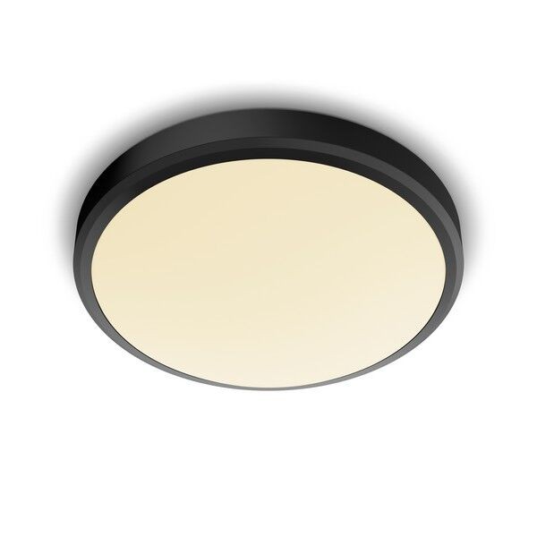 Philips 8719514326606 Doris LED stropní svítidlo | Teplá bílá | Černá | 17W