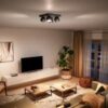 Philips Hue 8719514339163 Buckram Smart Přisazené stropní svítidlo | GU10 | Černá