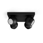 Philips Hue 8719514339163 Buckram Smart Přisazené stropní svítidlo | GU10 | Černá