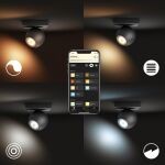 Philips Hue 8719514339200 Buckram Smart LED bodové svítidlo | Variabilní | Černá | 5W