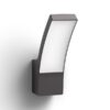Philips 8719514417670 Splay LED Nástěnné venkovní světlo | Teplá bílá | Černá | 12W