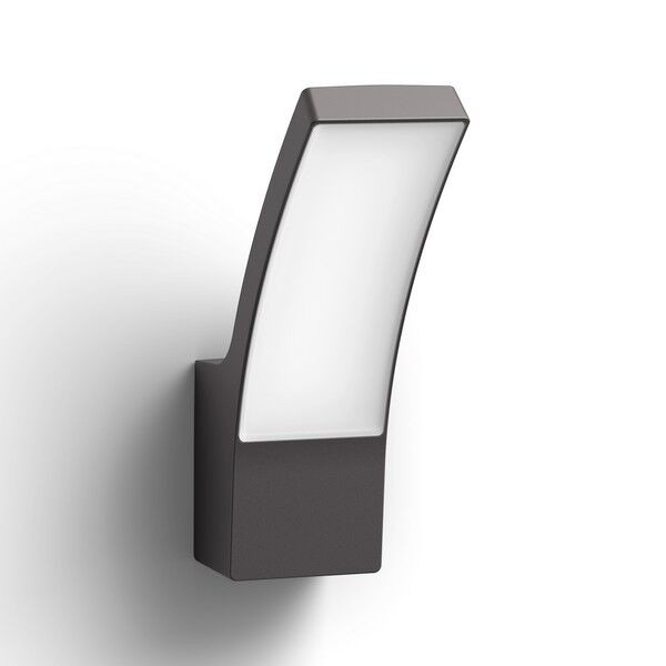 Philips 8719514417670 Splay LED Nástěnné venkovní světlo | Teplá bílá | Černá | 12W