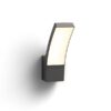 Philips 8719514417670 Splay LED Nástěnné venkovní světlo | Teplá bílá | Černá | 12W