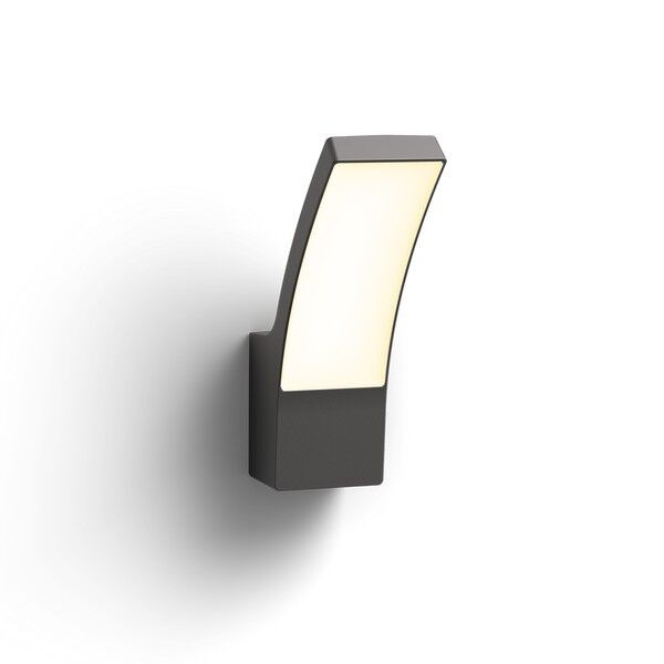 Philips 8719514417670 Splay LED Nástěnné venkovní světlo | Teplá bílá | Černá | 12W