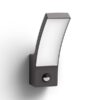 Philips 8719514417717 Splay LED Nástěnné venkovní světlo | Teplá bílá | Černá | 12W
