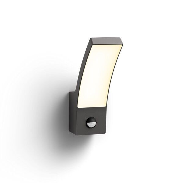 Philips 8719514417717 Splay LED Nástěnné venkovní světlo | Teplá bílá | Černá | 12W