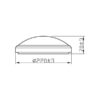 Philips 8719514417830 Doris LED Stropní venkovní světlo | Teplá bílá | Kov | Nikl | 6W
